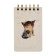 Notepad A6-, 100 sheets in the line on the crest, "cute cat", cardboard cover, hard substrate, matte lamination, Soft Touch, Foil Gold, Block 70 g/m2