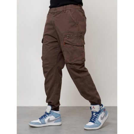 Cargo jeans men, size 46-48, brown color-6