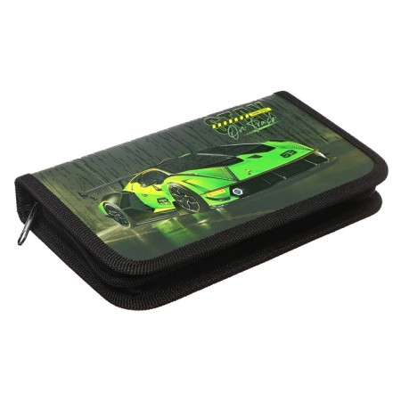 Penal 1 section, 110 x 190 x 27 mm, laminated cardboard , PKK 03-19 "Green Auto", (volumetric 3D-rosunks with varnish effect)-1