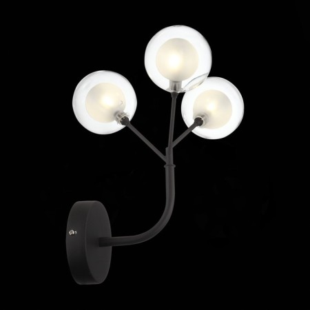 Sconces st. SL376.401.03. Demele. 3x2 W, G4 LED, 15x20 cm, black color-1