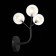 Sconces st. SL376.401.03. Demele. 3x2 W, G4 LED, 15x20 cm, black color