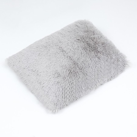 Lesse "Pukhlik", with fur, 58 x 46 x 16 cm, gray with stars-4