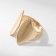 Ring Metal "Trend" two petals, color gold, size 16