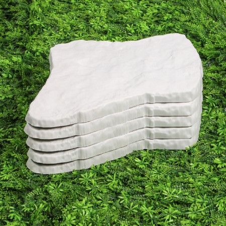 Modular coating, 55 × 42 cm, plastic, light marble, “stone No. 1”, 1 pc.-5