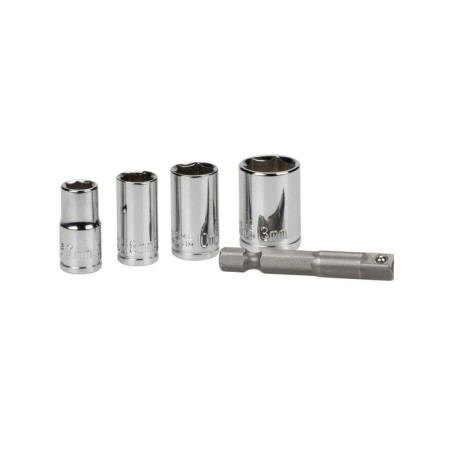A set of end heads+adapter KWB, 50 mm, adapter 1/4 "Hex-1/4" DR, head D = 7.8,10,13