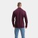 Male polo with long sleeve, burgundy color, size 48 (l)