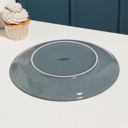 Plate "Pearl", d = 25 cm, blue, porcelain-2