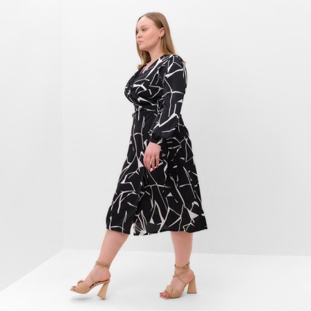 Women's dress Mist, Plus-Size, R.52, Black-2