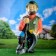 Garden figure "Fisherman Kuzmich" 88x43x28cm