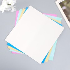 Foamiran 1 mm, 25x25 cm (set of 5 sheets) col. Assorted
