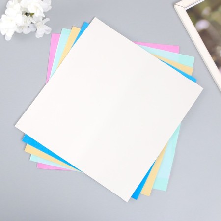 Foamiran 1 mm, 25x25 cm (set of 5 sheets) col. Assorted