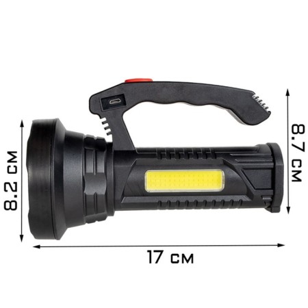 Flight battery flashlight, 10+5 W, JL-501, 2000 mAh, XPE, USB, 17 x 8.7 x 8.2 cm-1