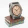 Table Figure Clock "Atlas", discrete move, dial d-7 cm, 17 x 21 cm, aa