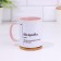 Name mug, sublimation "NARINA", pink bottom