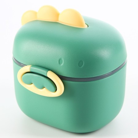 Container for storage of baby food, 400 ml., Green color