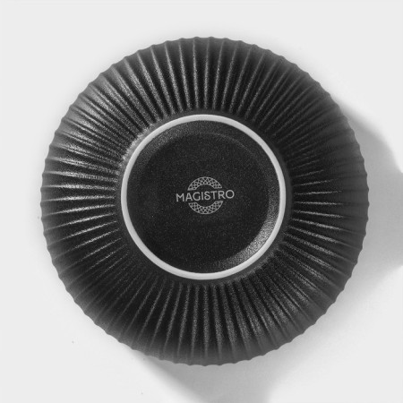 Porcelain bowl Magistro line, 850 ml, d = 15 cm, black color-3