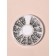 Decorative elements for decor, voluminous, holographic, 12 cells, silver color