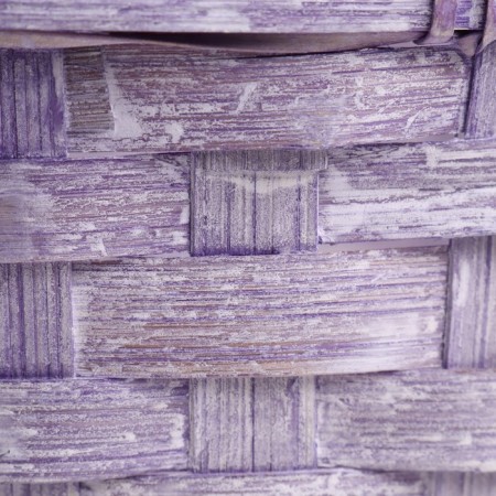Wicker basket, 26x12/30 cm, bamboo, lilac, pink, mix-5