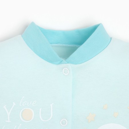 Blood blouse, blue/month, height 50-56 cm-1