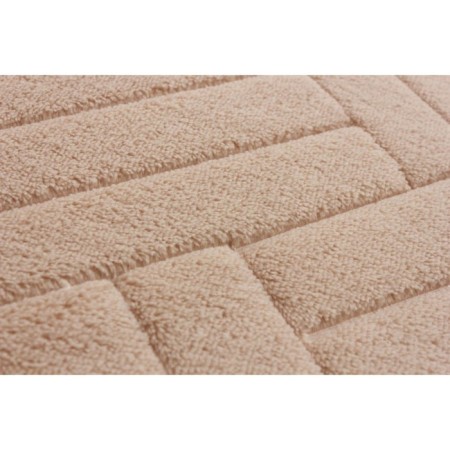 Fresh bathroom mat “Parquet”, 50 x 80 cm, beige color-1