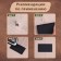 Set of patch for clothes, heat -mocks, 7 pcs, black color