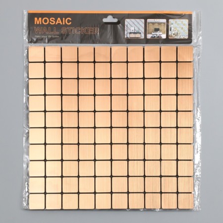 Interior sticker "cells" bronze 30x30 cm