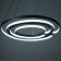 Rigel lamp LED 260W 3000-6000K black and gold 100x100x100 cm Bayerlux