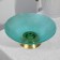Serving dish "Fusion" on a metal leg, 24.5 x 24.5 x 9 cm