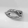 Ring Metal "Trend" lips, color silver, size 17