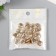 Buttons plastic for creativity 4 punctures "gold" set of 30 pcs 1.2x1.2 cm
