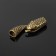 Castle Container "Snake", 36-12 mm (internal 6.5 mm), hook with a response part, (set 2 pcs.), Bronze color