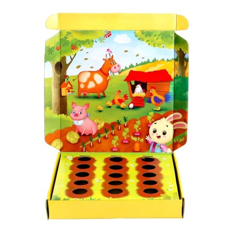 The training set "My Funny Garden", 40 figures, cards, a voluminous field, according to the Montessori methodology-3