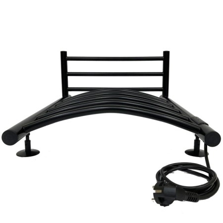 Electric towel "Sanprise" Classic P6, 400x600 mm, with a shelf, a university, black-5