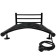 Electric towel "Sanprise" Classic P6, 400x600 mm, with a shelf, a university, black