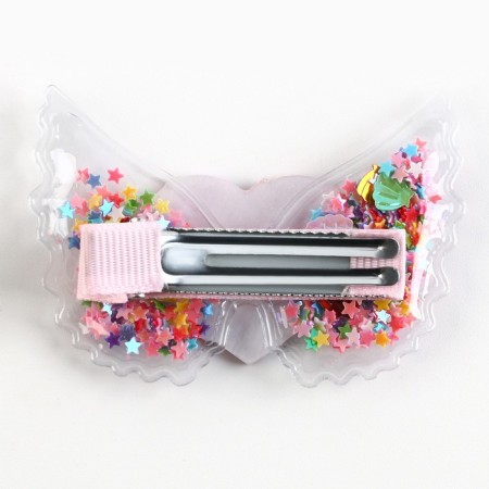 Hair hairpin with a shaker LOVE, 6 x 4.5 cm-2