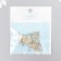 Decor for creativity metal, rhinestones "Christmas tree" gold 2.2x2 cm