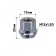 Nut of SkyWay cone, M12x1.50 Open with a protrusion of 21mm, key 17mm, chromium, set 20 pcs