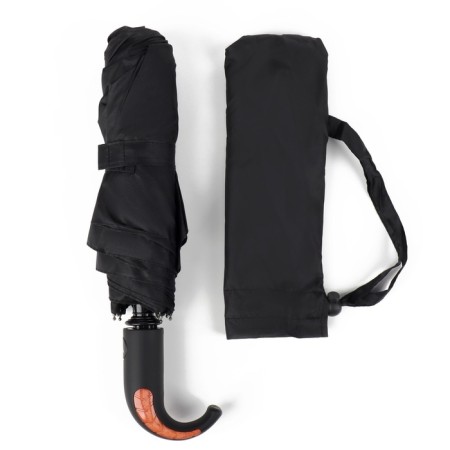 Semi -automatic umbrella "monoton", 3 additions, 8 spokes, r = 49 cm, black color-11