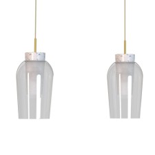 Люстра Mantra Nora, E27, 3х20Вт, 1080х180х387 мм, цвет золотой, мрамор