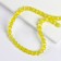 Busins ​​made of natural stone "Cat Eye" set of 50 pcs., Size 1 pc. - 8 mm, yellow