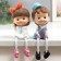 Souvenir Polystone "Baby/Baby with long legs" set 2 pcs 20.5x6x7 cm