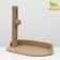 Lynchik with a cloak "Pigzon", felt, oval 55 x 36 x 47cm, beige, jute