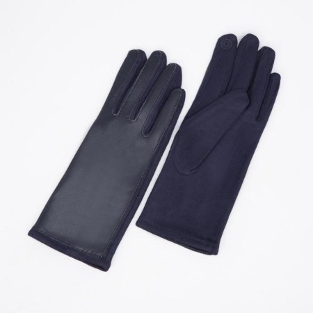 Gloves are female, dimensionless, without insulation, blue color