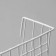 Basket on a grid, 19 × 11.5 × 12 cm, white color