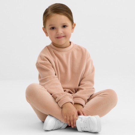 Kidshot costume (sweatshirt, leggings) KAFTAN PLUSHY R.34 (122-128), beige-3