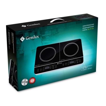 Tile Induction Gemlux GL-IP-22L, 3400 W, 2 burners, black-1