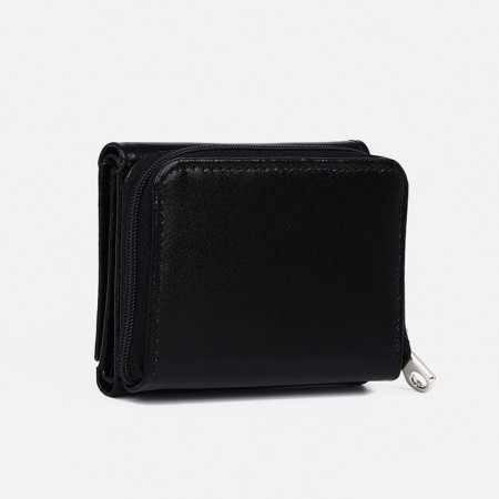 Women's wallet with lightning, black color-1