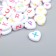 A set of beads for creativity plastic "English letters on the heart" 20g 1.2x1.2 cm