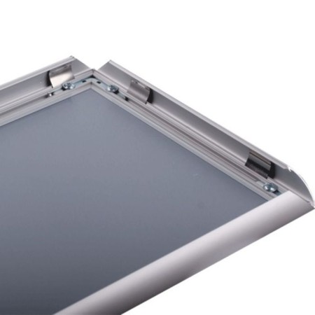 The frame for advertising and ads is wall, A4, 210 x 297 mm, an aluminum profile 25 mm-1