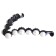 Hair Banana "Virtuos" Pearlway, 10.5 cm, black and white